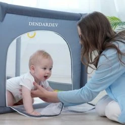 Dendardev - XL Speelbox Met 50 Ballen - Babybox - Playpen - Baby Kruipbox - Grondbox - Kinderbox - Grijs 180cm X 150cm X 68cm -Telano-winkel 550x540 3