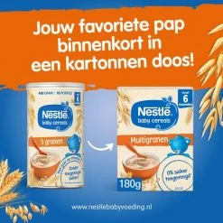 Nestl? Nestl Baby Cereals 5 Granen - Babypap - Vanaf 6 Maanden - 3 Stuks - Totaal 48 Porties -Telano-winkel 550x543 1