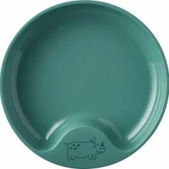 Mepal Mio – Oefenbord – Mag In De Magnetron – Deep Turquoise – Anti-slip Bodem – Kinderbord – Kinderservies