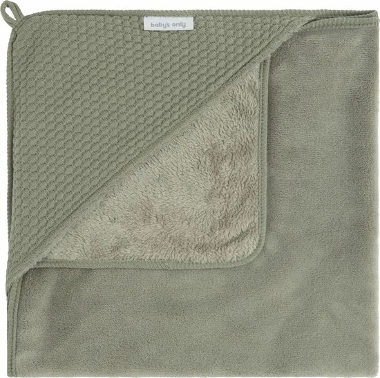 Baby's Only Gebreide Wikkeldeken - Omslagdoek Baby Sky - Teddy Voering - Urban Green - 75x75 Cm - Geschikt Voor Drie- En Vijfpuntsgordel 1 Baby's Only Gebreide Wikkeldeken - Omslagdoek Baby Sky - Teddy Voering - Urban Green - 75x75 Cm - Geschikt Voor Drie- En Vijfpuntsgordel