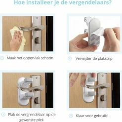Parabool Deurklink Vergrendeling - Kinderslot Deur - Deurbeveiliging Kinderen En Dieren - 2 Stuks -Telano-winkel 550x549 33