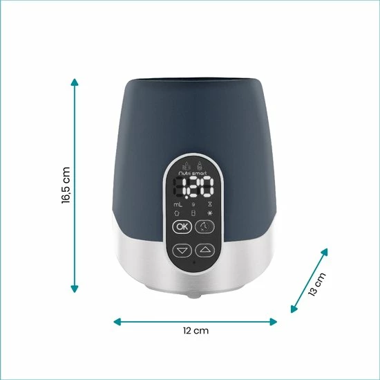 Babymoov Babyvoeding & Flessenverwarmer NutriSmart (Thuis & Auto) Blauw 4 Babymoov Babyvoeding & Flessenverwarmer NutriSmart (Thuis & Auto) Blauw - Afbeelding 4