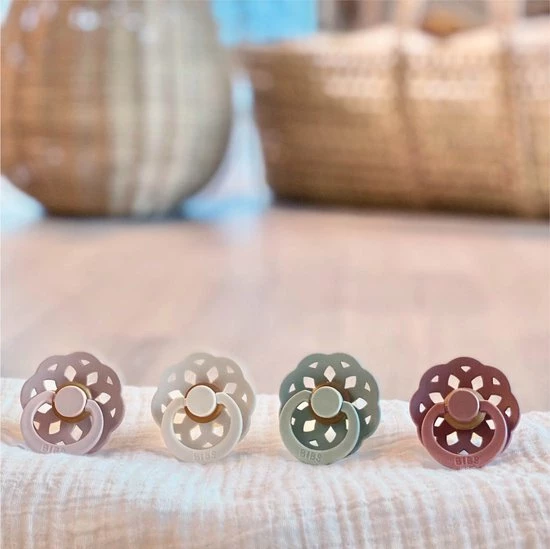 BiBS - Boheme Pacifier - Stage 2 Fopspeen - 2 Stuks - Woodchuck / Blush 6 BiBS - Boheme Pacifier - Stage 2 Fopspeen - 2 Stuks - Woodchuck / Blush - Afbeelding 6