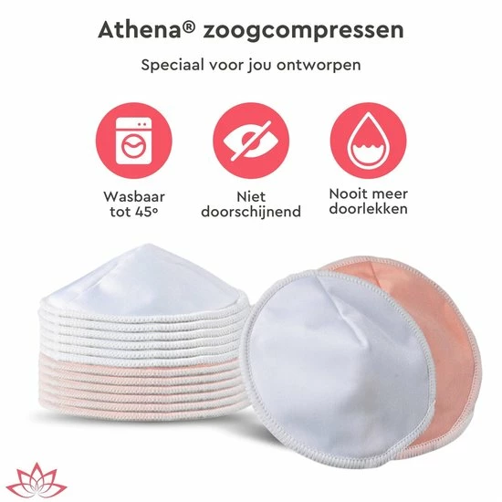 Merkloos Extra Dikke Wasbare Zoogcompressen (12 Stuks - 12cm Doorsnede) Incl Wasmachinezakje - Bamboe Borstcompressen Wasbaar | Athena 6 Merkloos Extra Dikke Wasbare Zoogcompressen (12 Stuks - 12cm Doorsnede) Incl Wasmachinezakje - Bamboe Borstcompressen Wasbaar | Athena - Afbeelding 6