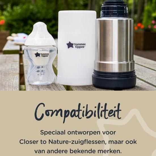Tommee Tippee Closer To Nature - Draagbare Flessen En Voedselverwarmer - Ideaal Voor Op Reis - Thermisch Ge Soleerd - Roestvrij Staal Met Lekvrij Deksel 3 Tommee Tippee Closer To Nature - Draagbare Flessen En Voedselverwarmer - Ideaal Voor Op Reis - Thermisch Ge Soleerd - Roestvrij Staal Met Lekvrij Deksel - Afbeelding 3