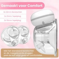 Hunnybunny Dubbele Borstkolf Electrisch 12 Standen Borstkolf Handsfree Kolven - 2x 180 Ml -Telano-winkel 550x550 145