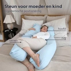 Litollo Zwangerschapskussen XXL - Voedingskussen - Lichaamskussen - 280cm - Zachte Fleece Stof - Body Pillow - Afneembare Hoes - Olijfgroen -Telano-winkel 550x550 175