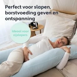 Litollo Zwangerschapskussen XXL - Voedingskussen - Lichaamskussen - 280cm - Zachte Fleece Stof - Body Pillow - Afneembare Hoes - Olijfgroen -Telano-winkel 550x550 179