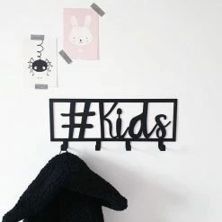 Mezo Steel Kinderkapstok #kids | Metaal | Zwart | Incl. Schroeven -Telano-winkel 550x550 208