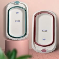 Dennepark Babybadje - Peuterbadje - Opvouwbaar - Incl. Baby Badkussen - 84 Cm Lang - 0 Tot 5 Jaar - Blauw -Telano-winkel 550x550 260