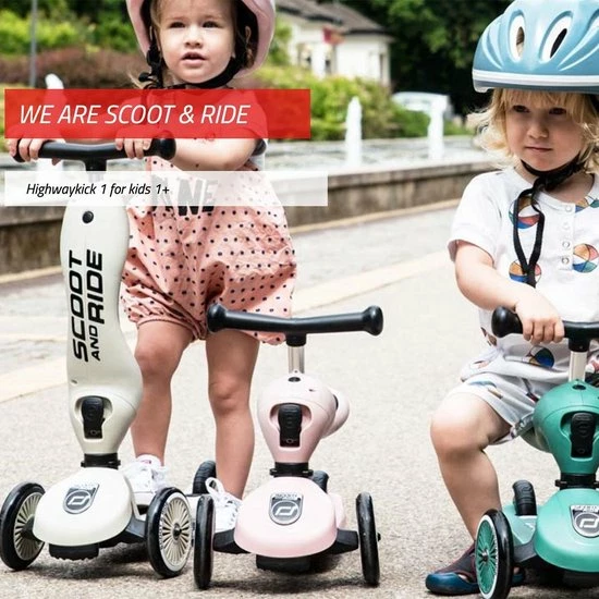 Scoot & Ride Scoot And Ride Highwaykick 1 Step - Loopfiets Peach 6 Scoot & Ride Scoot And Ride Highwaykick 1 Step - Loopfiets Peach - Afbeelding 6