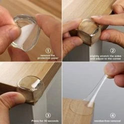 Safety & Child Hoekbeschermers - Stootkussen - Transparant - 4 Stuks