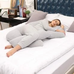 Osteomedix Zwangerschapskussen - Afneembaar Ontwerp - Met EXTRA Rugsteun Kussen - Afneembare Hoes - Ondersteuning Voor Rug, Heupen, Benen, Buik Voor Zwangere Vrouwen - Voedingskussen -Telano-winkel 550x550 28