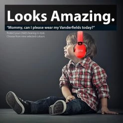 Vanderfields Gehoorbescherming Kind - Gehoorbeschermers Oorkappen Kinderen - 27dB - 3-16 Jaar - Rood - V-Zilla -Telano-winkel 550x550 321