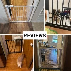 Comomy Traphekje - Traphek Zonder Boren - 75-103cm Veiligheidshek Met Kattendeur - Veiligheidshekje -Hondenhek - Voor Baby's, Kinderen, Hond En Katten - Wit 14 Comomy Traphekje - Traphek Zonder Boren - 75-103cm Veiligheidshek Met Kattendeur - Veiligheidshekje -Hondenhek - Voor Baby's, Kinderen, Hond En Katten - Wit -Telano-winkel 550x550 345