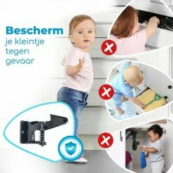 Bablue Kinderslot Kastjes - 4 Stuks - Zwart - Kinderbeveiliging Voor Kasten - Kastslot - Kast Beveiliging Baby - Veiligheidshaakjes - Kastsloten Baby - Kinderslot Kast - Kinderslot Lade - Keukenkastje Beveiliging Kinderen - Kinderslot Keukenkast 23 Bablue Kinderslot Kastjes - 4 Stuks - Zwart - Kinderbeveiliging Voor Kasten - Kastslot - Kast Beveiliging Baby - Veiligheidshaakjes - Kastsloten Baby - Kinderslot Kast - Kinderslot Lade - Keukenkastje Beveiliging Kinderen - Kinderslot Keukenkast -Telano-winkel 550x550 366