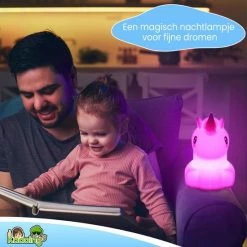 Kadoing Eenhoorn Nachtlamp (Groot) - Met TAP-ON & Afstandsbediening - Oplaadbaar - LED Lamp - Gender Reveal - Babyshower - Baby - Babykamer - Kinderen - Kinderkamer - Cadeau - Speelgoed - Black Friday 2022 - Schoencadeautjes Sinterklaas - Kerst -Telano-winkel 550x550 374