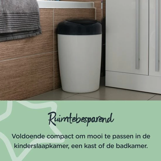 Tommee Tippee Simplee Sangenic Luieremmer, Milieuvriendelijker Systeem, Inclusief 1 Navulcassette Met Duurzaam Geproduceerde Antibacteriële GREENFILM, Grijs 5 Tommee Tippee Simplee Sangenic Luieremmer, Milieuvriendelijker Systeem, Inclusief 1 Navulcassette Met Duurzaam Geproduceerde Antibacteriële GREENFILM, Grijs - Afbeelding 5