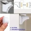 Gohh® Gohh 8 Kinderslot Kastjes Magneetsloten (met 3M Tape) En 2 Sterke Magneetsleutels - Geen Schroeven Nodig
