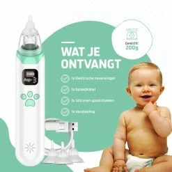 Hoy En Dia® Neusreiniger Baby Snoetenpoetsers -Neuspeer Met USB – Elektrische Neuszuiger Baby – Toetenpoetsers – Muziek -Telano-winkel 550x550 496