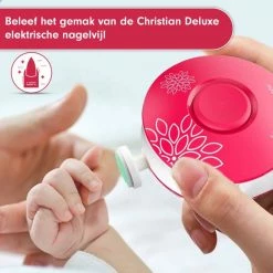 Christian Deluxe - Baby Nagelknipper Roze - Baby Manicureset - Baby Verzorgingsset - Baby Nagelvijl - Baby Nagelschaartje - Baby Nagelset - Elektrisch -Telano-winkel 550x550 509