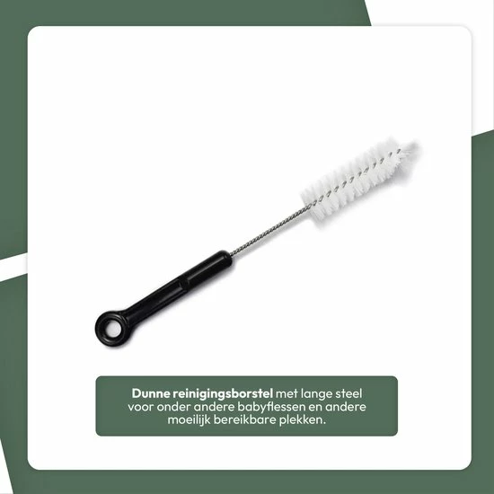 STACK Flessenborstel Set | Speenborstel Set - Flessen Reiniger Set - Melkfles Borstel Set - Drinkfles Reiniger Set - Schoonmaakborstel Set - Flessenreiniger Set - Pijpenborstel - Kras En BPA Vrij - 5 Delige Set Voor Ieder Oppervlak 8 STACK Flessenborstel Set | Speenborstel Set - Flessen Reiniger Set - Melkfles Borstel Set - Drinkfles Reiniger Set - Schoonmaakborstel Set - Flessenreiniger Set - Pijpenborstel - Kras En BPA Vrij - 5 Delige Set Voor Ieder Oppervlak - Afbeelding 8