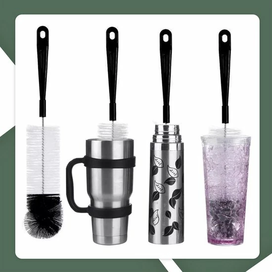 STACK Flessenborstel Set | Speenborstel Set - Flessen Reiniger Set - Melkfles Borstel Set - Drinkfles Reiniger Set - Schoonmaakborstel Set - Flessenreiniger Set - Pijpenborstel - Kras En BPA Vrij - 5 Delige Set Voor Ieder Oppervlak 9 STACK Flessenborstel Set | Speenborstel Set - Flessen Reiniger Set - Melkfles Borstel Set - Drinkfles Reiniger Set - Schoonmaakborstel Set - Flessenreiniger Set - Pijpenborstel - Kras En BPA Vrij - 5 Delige Set Voor Ieder Oppervlak - Afbeelding 9