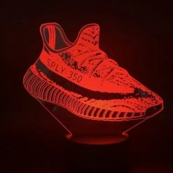 ANiMU 3D Lamp - 16 Kleuren - Sneaker - Schoen - Yeezy - LED Illusie - Bureaulamp - Nachtlampje - Sfeerlamp - Dimbaar - USB Of Batterijen - Afstandsbediening - Cadeau Voor Kinderen -Telano-winkel 550x550 562