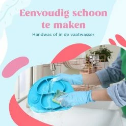 Nevi Kunststof Placemats - Kinderbestek Kinderservies Baby Servies- Kinderbord - Placemat Kinderen - Bord Met Zuignappen Blauw -Telano-winkel 550x550 633