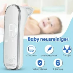 PEACE Elektrische Neusreiniger Baby Snoetenpoetsers Neuspeer Neuspompje Aspirator Neuszuiger Snotzuiger 6 Standen -Telano-winkel 550x550 661