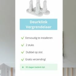Parabool Deurklink Vergrendeling - Kinderslot Deur - Deurbeveiliging Kinderen En Dieren - 2 Stuks -Telano-winkel 550x550 677