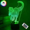 ANiMU 3D Lamp - 16 Kleuren - Dinosaurus - LED Illusie - Bureaulamp - Nachtlampje - Sfeerlamp - Dimbaar - USB Of Batterijen - Afstandsbediening - Cadeau Voor Jongens - Kinderen -Telano-winkel 550x550 689