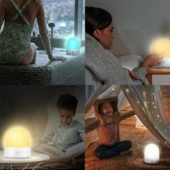 ProSova Nachtlampje - Multifunctioneel Nachtlampje Met Touch - Kampeerlamp - Tafellamp - USB Oplaadbaar - 7 Kleuren - Voor Kinderen En Volwassenen - + Gratis (E)-Slaapboek -Telano-winkel 550x550 735