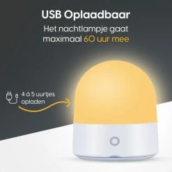 ProSova Nachtlampje - Multifunctioneel Nachtlampje Met Touch - Kampeerlamp - Tafellamp - USB Oplaadbaar - 7 Kleuren - Voor Kinderen En Volwassenen - + Gratis (E)-Slaapboek -Telano-winkel 550x550 736