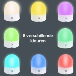 ProSova Nachtlampje - Multifunctioneel Nachtlampje Met Touch - Kampeerlamp - Tafellamp - USB Oplaadbaar - 7 Kleuren - Voor Kinderen En Volwassenen - + Gratis (E)-Slaapboek -Telano-winkel 550x550 739
