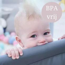 Dendardev - XL Speelbox Met 50 Ballen - Babybox - Playpen - Baby Kruipbox - Grondbox - Kinderbox - Grijs 180cm X 150cm X 68cm -Telano-winkel 550x550 763