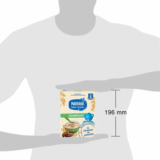 Nestlé Baby Cereals Tarwebiscuit - Baby Pap - Vanaf 8 Maanden - 9 Stuks - Totaal 45 Porties 6 Nestlé Baby Cereals Tarwebiscuit - Baby Pap - Vanaf 8 Maanden - 9 Stuks - Totaal 45 Porties - Afbeelding 6