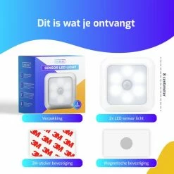 Indexr LED Nachtlampje Met Bewegingssensor - 2-PACK - Voor Volwassenen En Kinderen - Lamp Op Batterijen - Kastverlichting/Trapverlichting - Wandlamp Binnen - Kastlamp 10 Indexr LED Nachtlampje Met Bewegingssensor - 2-PACK - Voor Volwassenen En Kinderen - Lamp Op Batterijen - Kastverlichting/Trapverlichting - Wandlamp Binnen - Kastlamp -Telano-winkel 550x550 806