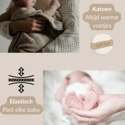 Merkloos Babysokken - Poesje - Katoen - Antislip - 0-12 Maanden - Babysokjes - Baby Slofjes - Kraamcadeau - Baby Cadeau -Telano-winkel 550x550 827