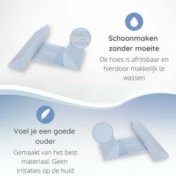 CarePillows - Zijslaap Kussen Baby - Zijligkussen Baby - Incl Wasbare Hoes - Blauw - 0 Tot 1 Jaar - Rolkussen - Slaapkussen - Kraamcadeau - Baby Kussen Plat Hoofd -Telano-winkel 550x550 890