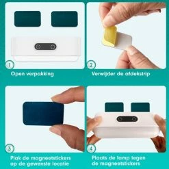 Iqonic? Iqonic - LED Bedlamp - 2 Stuks - Hoofdbord - Slaapkamer Volwassen & Kinderen - 5 Kleuren - Dimbaar - USB Oplaadbaar - Warm/Wit Licht - Leeslamp -Telano-winkel 550x550 945