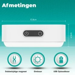 Iqonic? Iqonic - LED Bedlamp - 2 Stuks - Hoofdbord - Slaapkamer Volwassen & Kinderen - 5 Kleuren - Dimbaar - USB Oplaadbaar - Warm/Wit Licht - Leeslamp -Telano-winkel 550x550 946