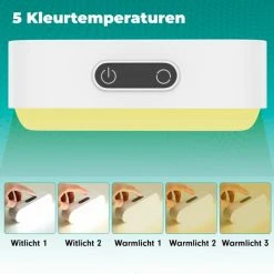 Iqonic? Iqonic - LED Bedlamp - 2 Stuks - Hoofdbord - Slaapkamer Volwassen & Kinderen - 5 Kleuren - Dimbaar - USB Oplaadbaar - Warm/Wit Licht - Leeslamp -Telano-winkel 550x550 949