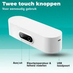 Iqonic? Iqonic - LED Bedlamp - 2 Stuks - Hoofdbord - Slaapkamer Volwassen & Kinderen - 5 Kleuren - Dimbaar - USB Oplaadbaar - Warm/Wit Licht - Leeslamp -Telano-winkel 550x550 950