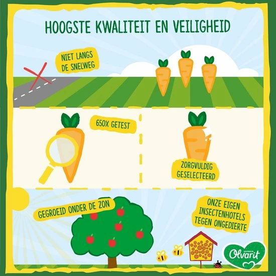 Olvarit Babymaaltijd 15+ Maanden - Wortel Kalfsvlees Aardappel - 6 X 250g 3 Olvarit Babymaaltijd 15+ Maanden - Wortel Kalfsvlees Aardappel - 6 X 250g - Afbeelding 3