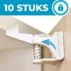 Bablue Onzichtbaar Kinderslot Voor Kastjes En Lades - 10 Stuks - Wit 4 Bablue Onzichtbaar Kinderslot Voor Kastjes En Lades - 10 Stuks - Wit -Telano-winkel 550x550 975