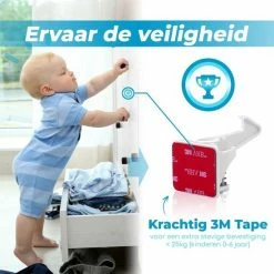 Bablue Onzichtbaar Kinderslot Voor Kastjes En Lades - 10 Stuks - Wit -Telano-winkel 550x550 986