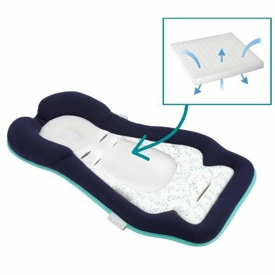 BABYMOOV Cosymorpho Fris Blauw Kussen Universele Verkleiner Voor Baby 2 BABYMOOV Cosymorpho Fris Blauw Kussen Universele Verkleiner Voor Baby - Afbeelding 2