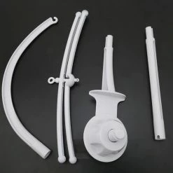 WiseGoods - Mobiel Met Rammelaar Baby - Wieg Houder Arm Beugel Set - Carrousel - 360 Graden Roterende Wieg Klem -Telano-winkel 550x551 17