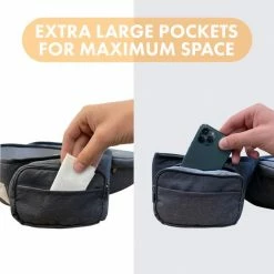 Deryan Pack Light Luxe Heupdrager - Ergonomische Draagzak + Opbergvakjes Zwart -Telano-winkel 550x551 18